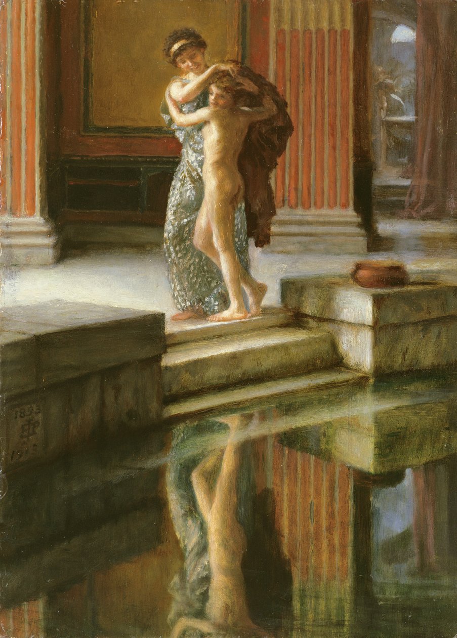 Idle Fears, oljeskisse, 1893-1913 av Edward John Poynter