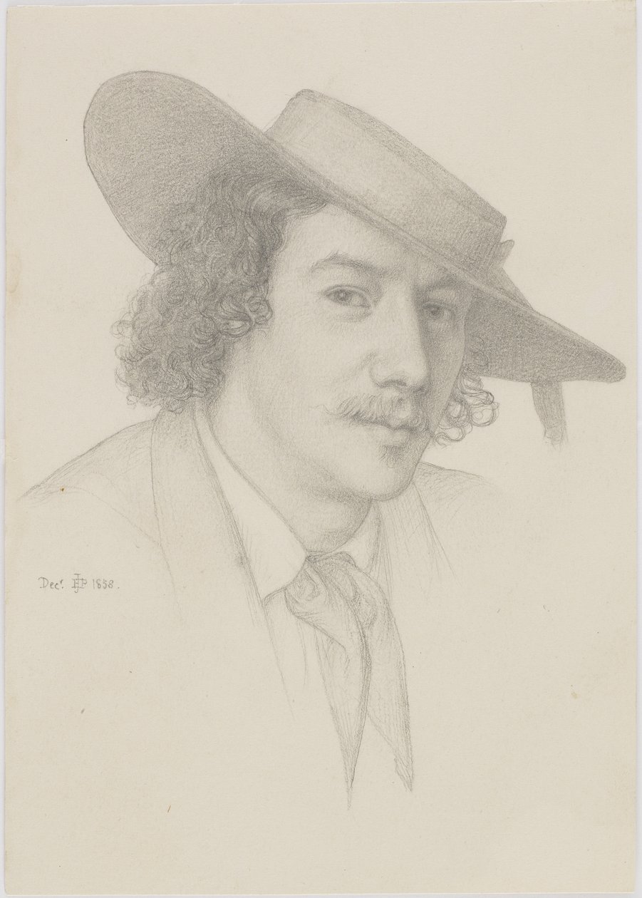 Portrett av Whistler, 1858 av Edward John Poynter