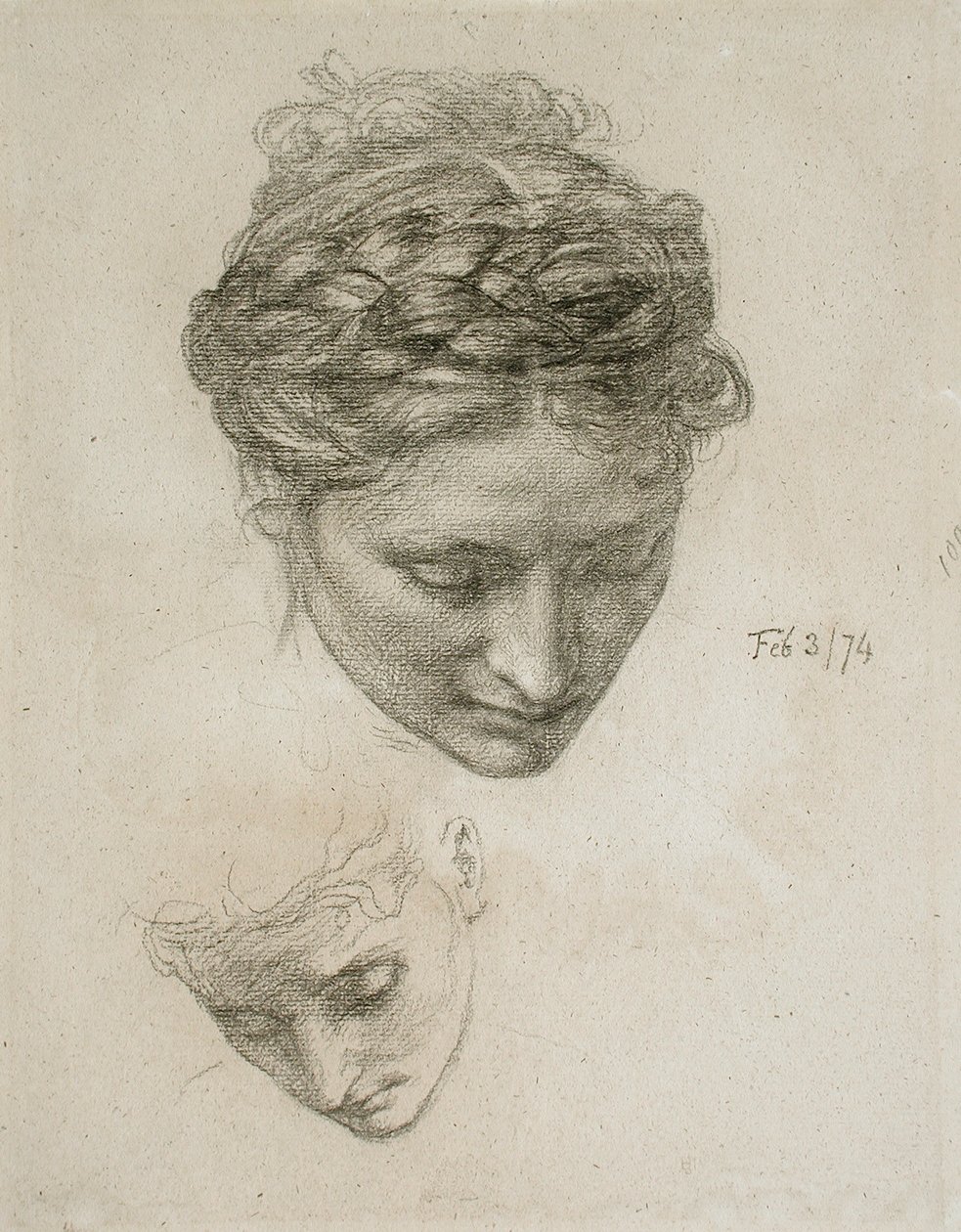 Studie av to hoder av Edward John Poynter