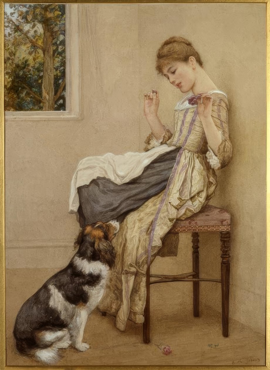 E.K.Johnson, Begging for tjenester / Gemälde av Edward Killingworth Johnson