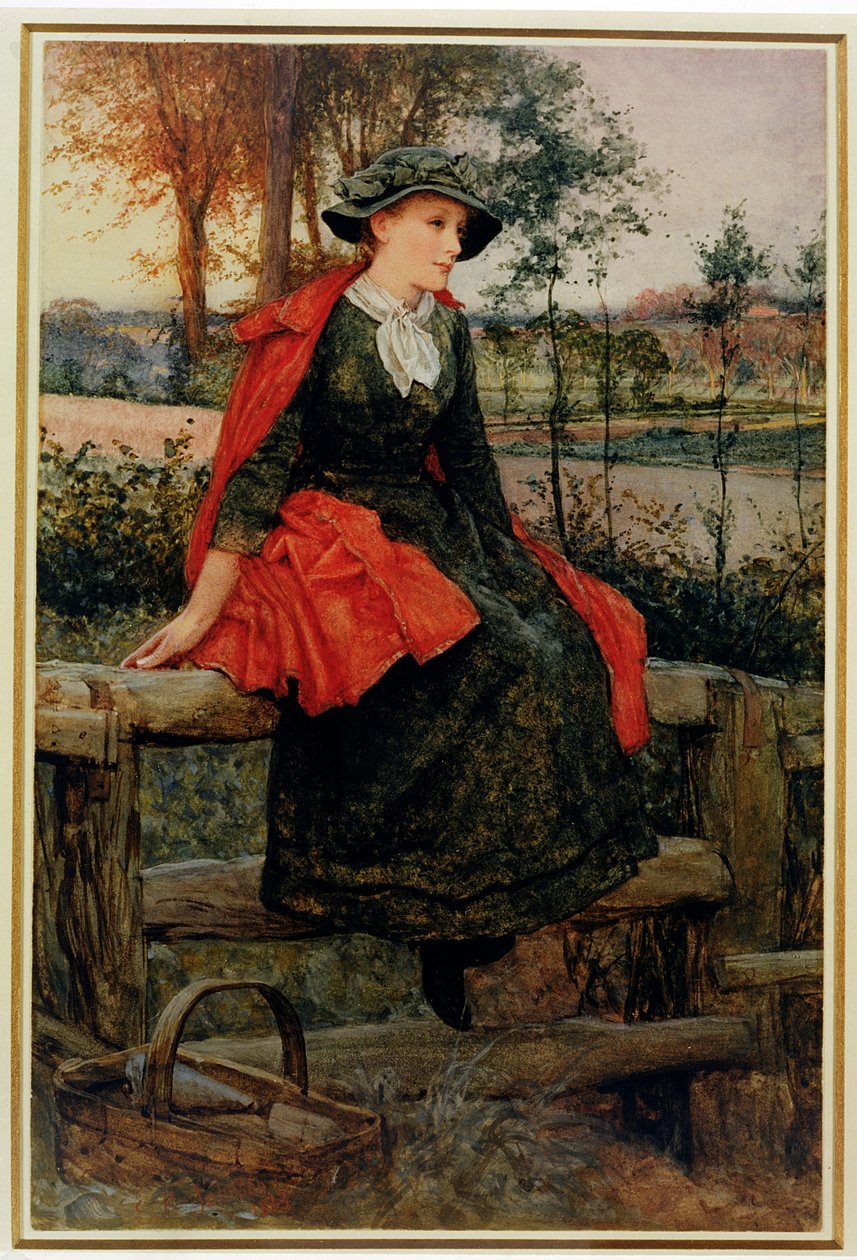 The Red Cape, 1883 av Edward Killingworth Johnson