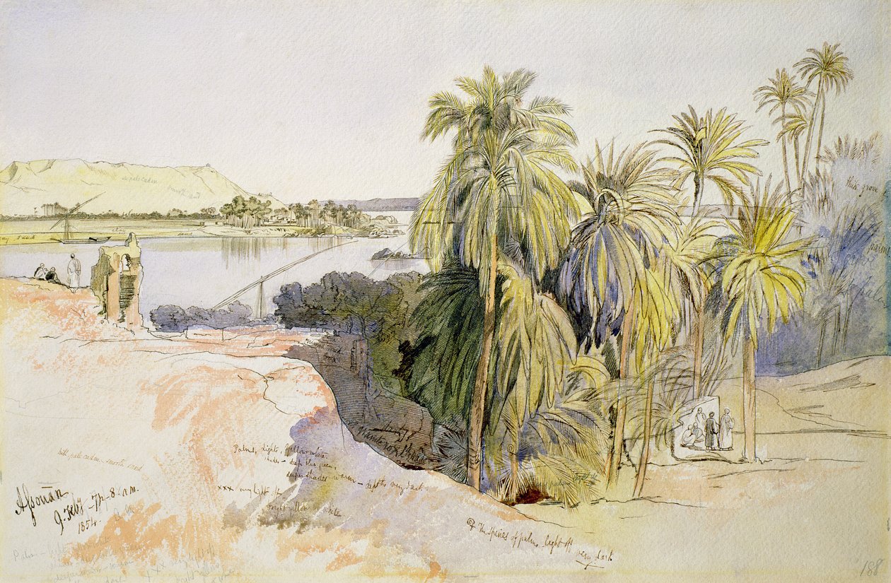 Aswan av Edward Lear