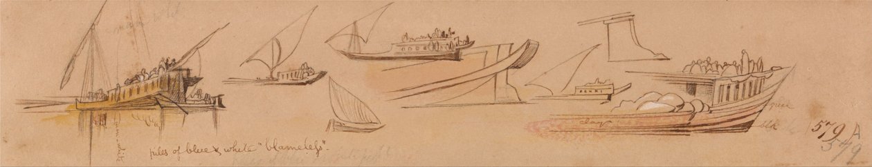 Båter på Nilen av Edward Lear