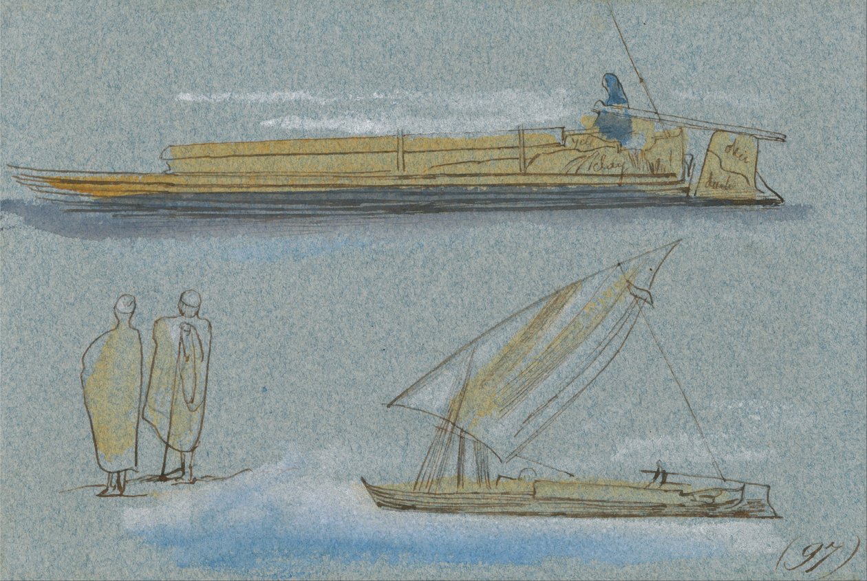 Båter på Nilen av Edward Lear