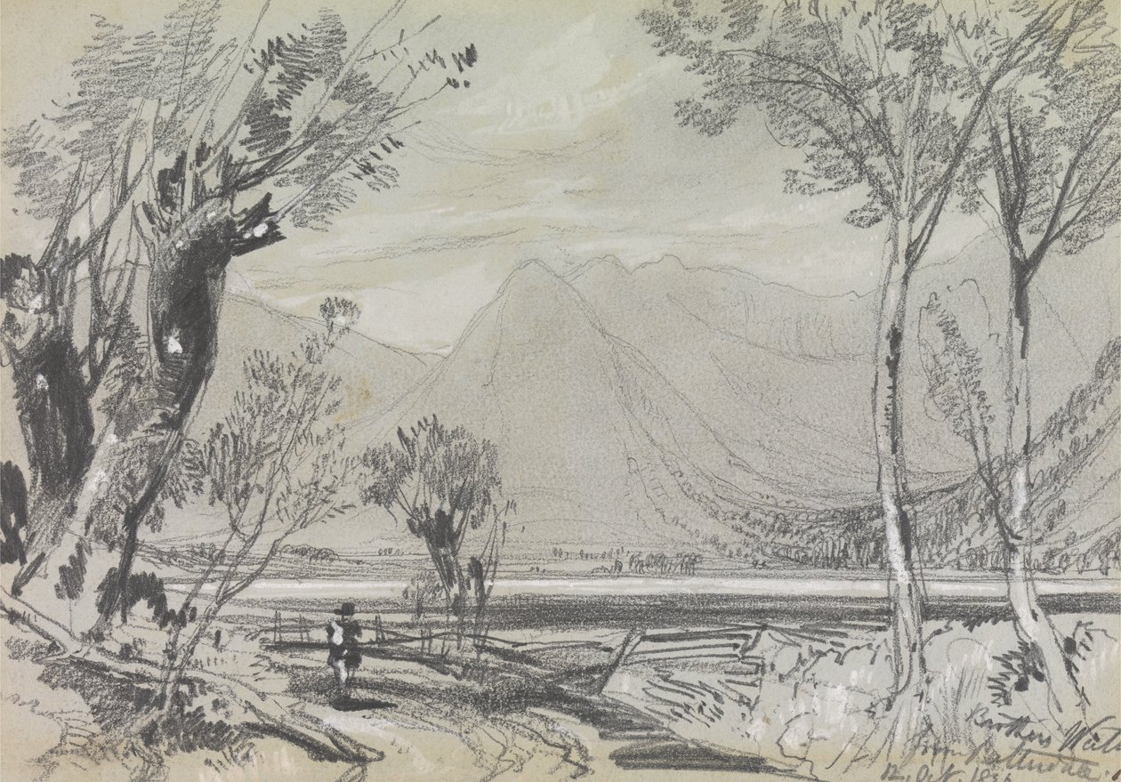 Brothers Water fra Patterdale av Edward Lear