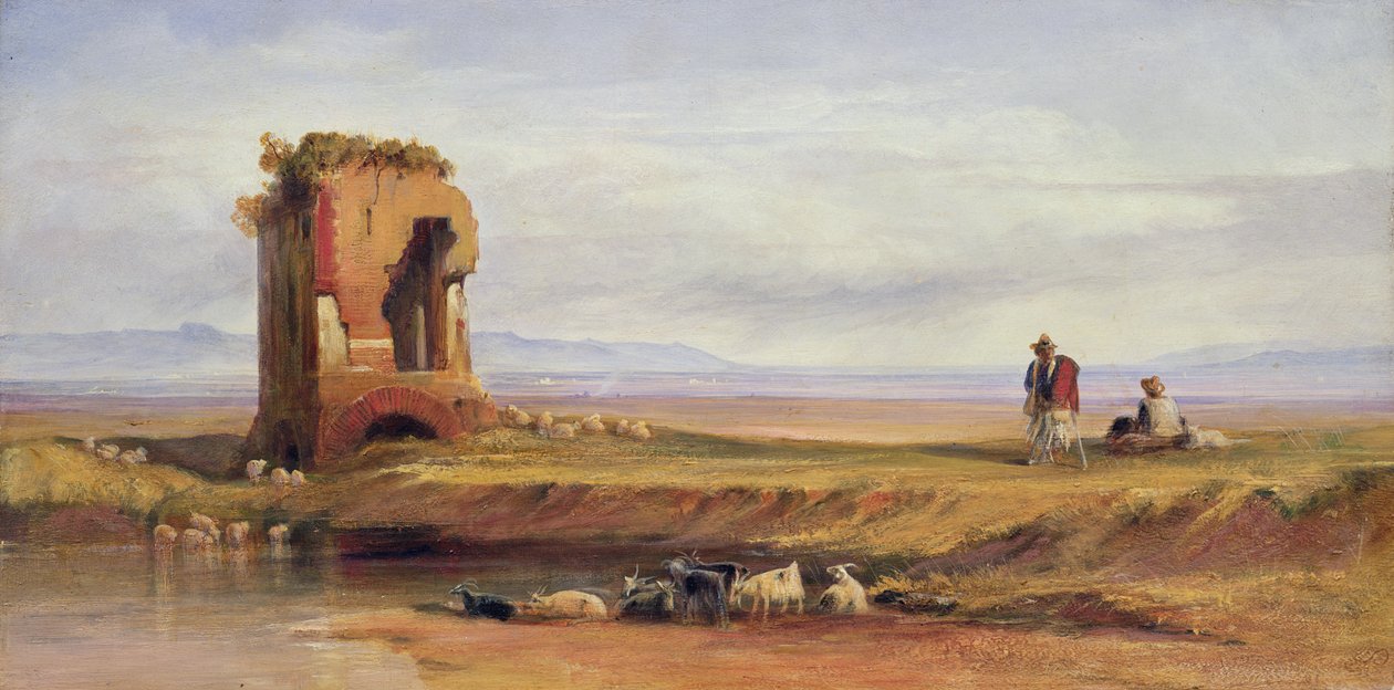 Buon Ricovero i den romerske Campagna, 1878 av Edward Lear