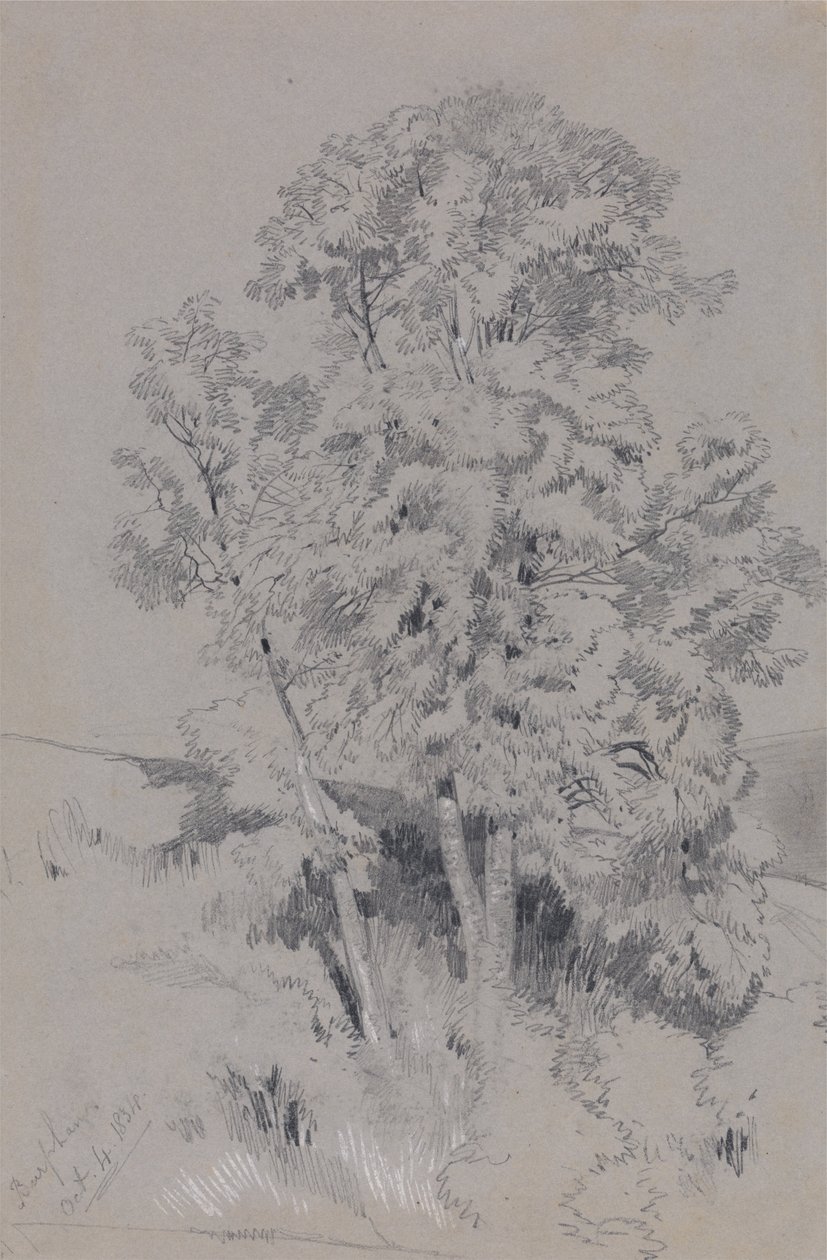Burpham 4. oktober 1834 av Edward Lear