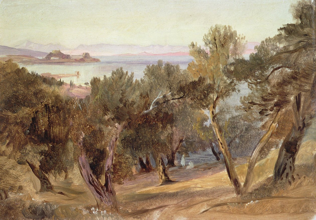 Korfu, 1800-tallet av Edward Lear