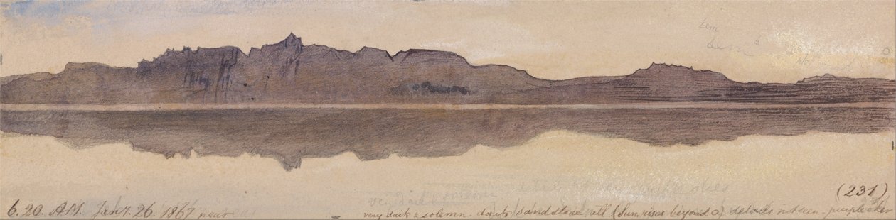 Dawn on the Nile av Edward Lear