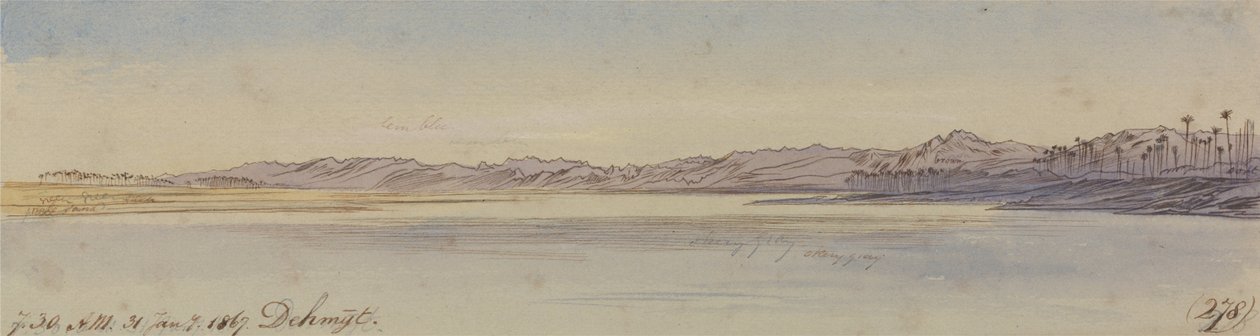 Dehmyt, 7-30, 31. januar 1867 (278) av Edward Lear