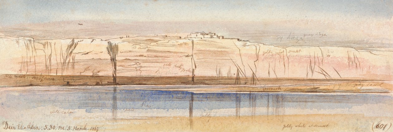 Kloster El Adre av Edward Lear