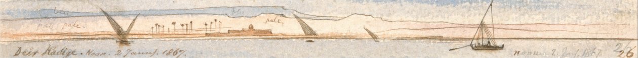 Hjorteskog, middag, januar ೨, ೧೮೬೭ (೨೬) av Edward Lear