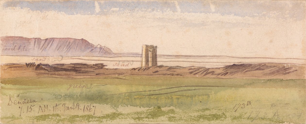 Dendera 186 av Edward Lear