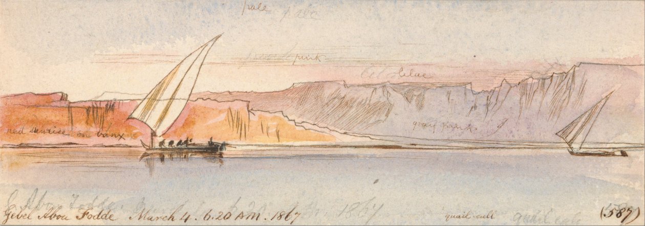 Gebel Abu Fodde av Edward Lear