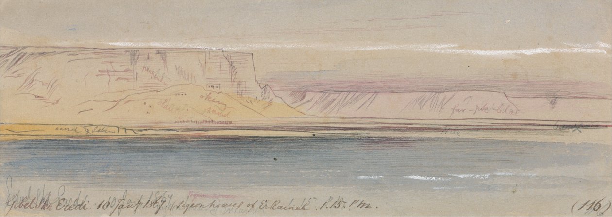 Gebel Sheikh Eredi, (duehuset til Er Raineh) av Edward Lear