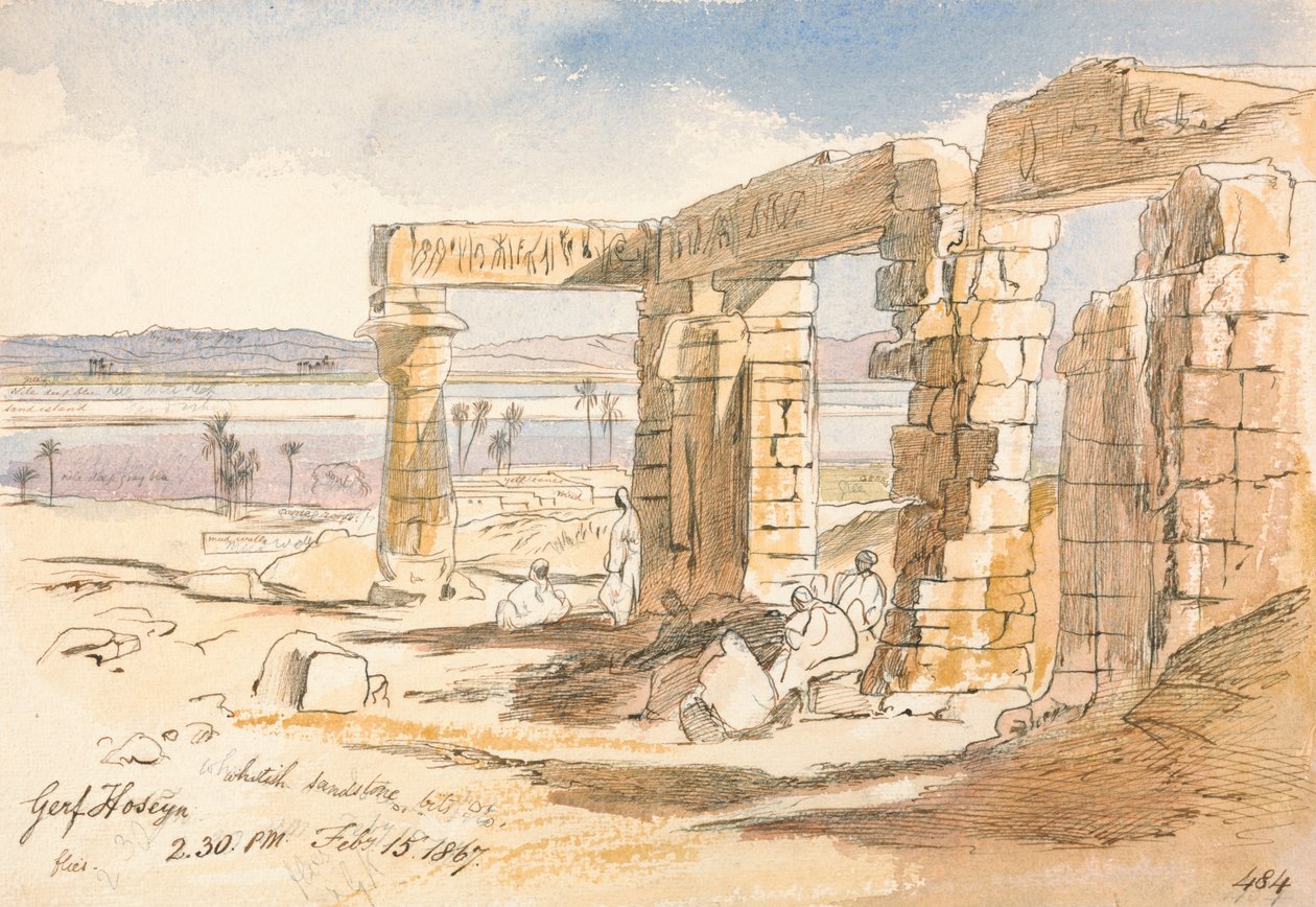 Gerf Hoseyn, kl. 14.30-15. Februar 1867 (484) av Edward Lear