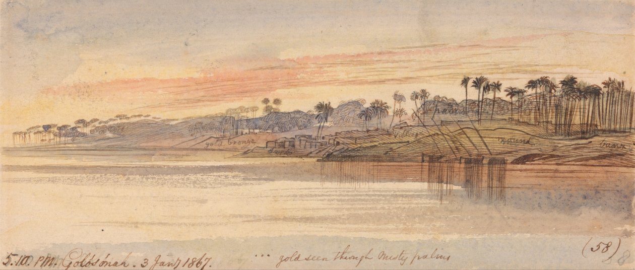 Golosoneh, 5-10 s.m., 3. januar 1867 (58) av Edward Lear