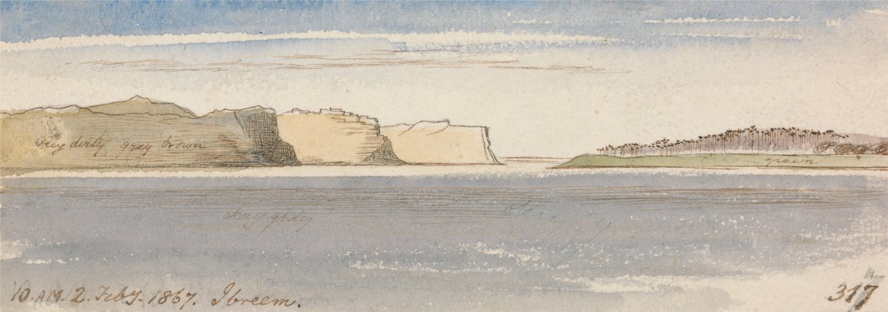 Ibreem, 10-00, 2. februar 1867 (317) av Edward Lear