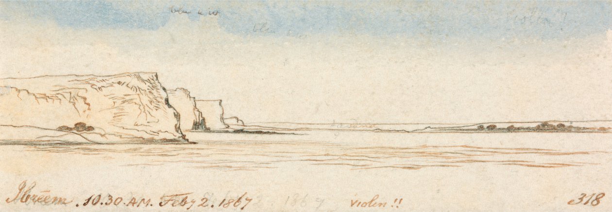 Ibreem, 10-30 am, 2. februar 1867 (318) av Edward Lear