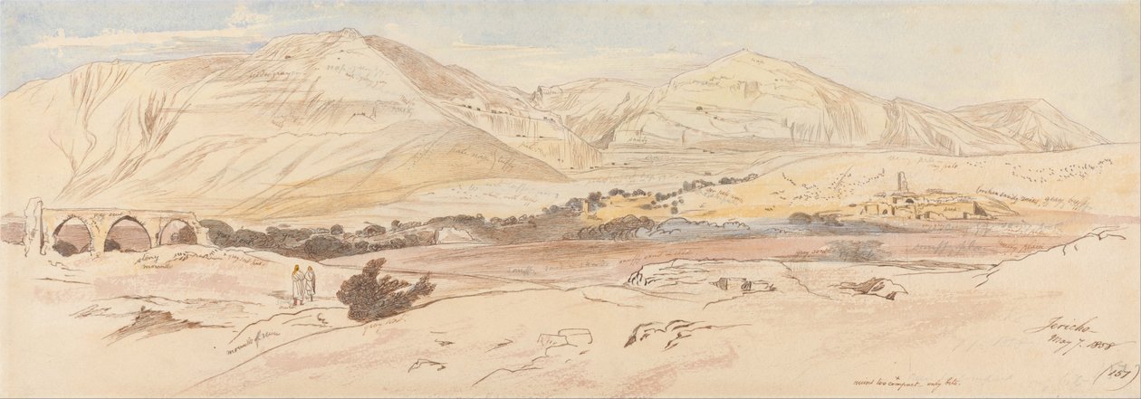 Jeriko, 7. mai 1858 (157) av Edward Lear