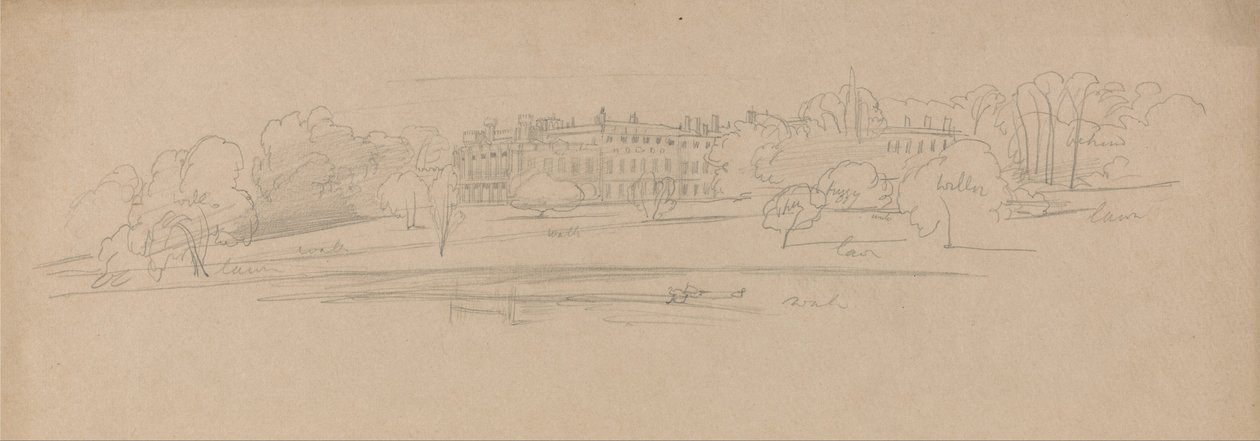 Knowsley Hall av Edward Lear
