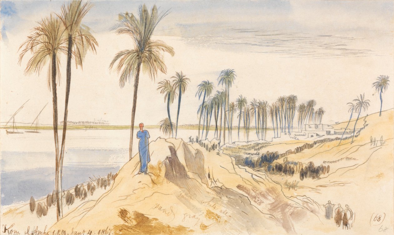 Com El Anhr, kl. 13.00, 2. januar 19 (2) av Edward Lear