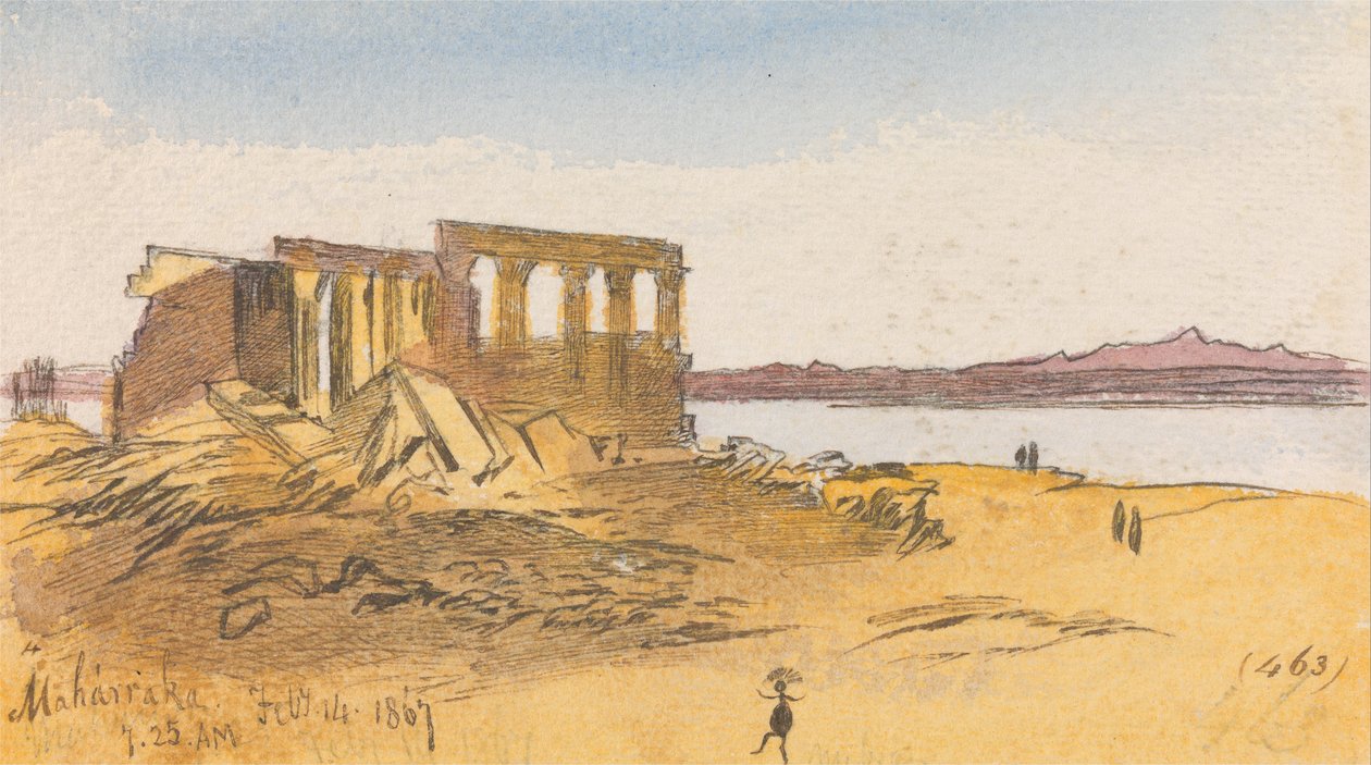 Maharraka, 7-25 am, 14. februar 1867 (463) av Edward Lear
