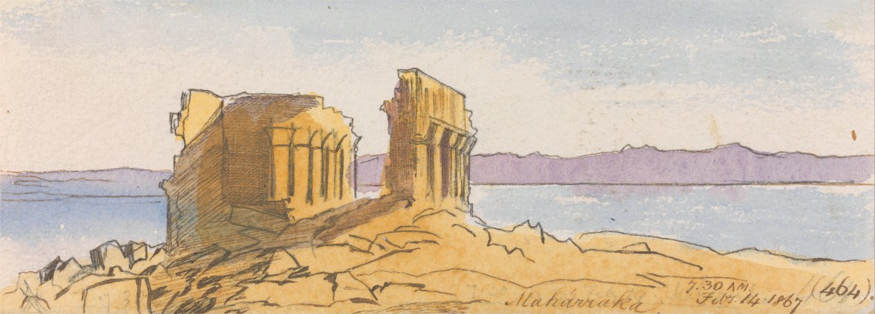 Maharraka, 7-30, 14. februar 1867 (464) av Edward Lear