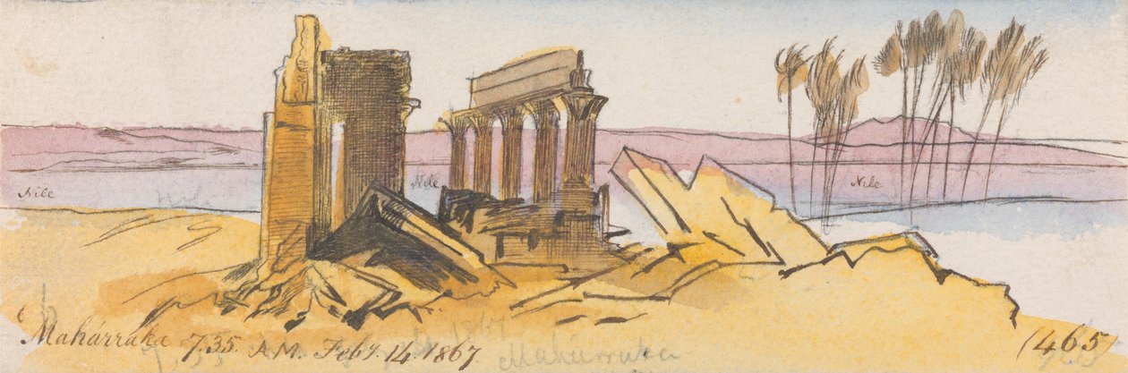 Maharraka, 7-35, 14. februar 1867 (465) av Edward Lear