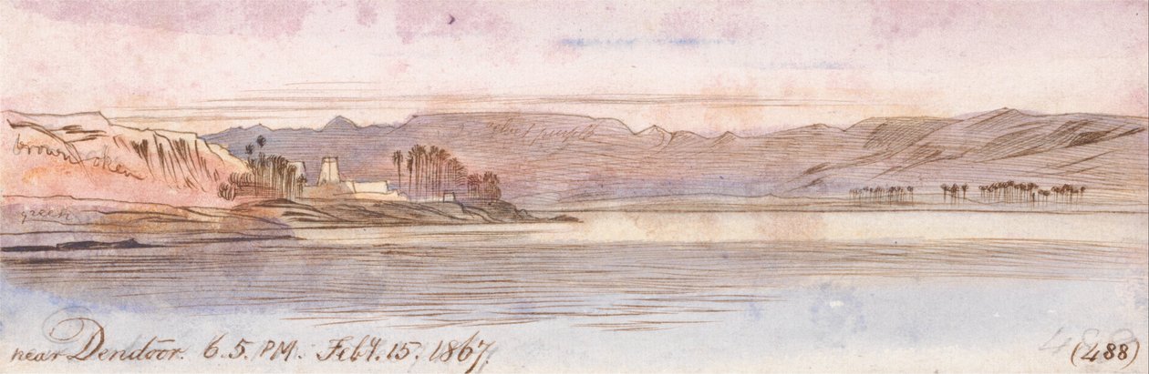 I nærheten av Dendour av Edward Lear