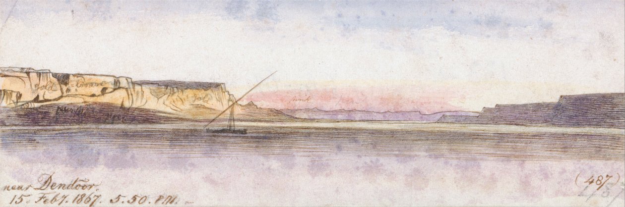 I nærheten av Dendour av Edward Lear