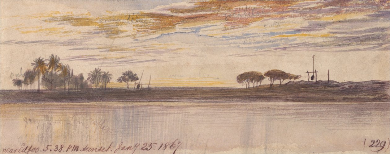 I nærheten av Edfu av Edward Lear