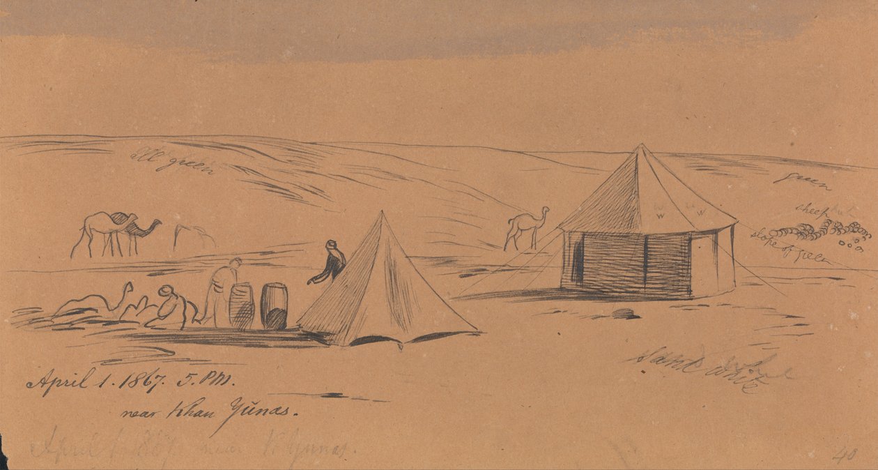 I nærheten av Khan Yunas av Edward Lear