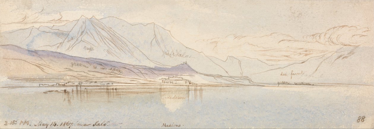 I nærheten av Salo, Maderno av Edward Lear