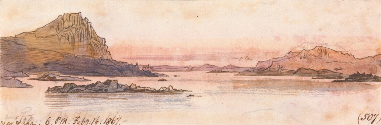 Nær Tafa, kl. 18.00-16. februar 1867 (507) av Edward Lear