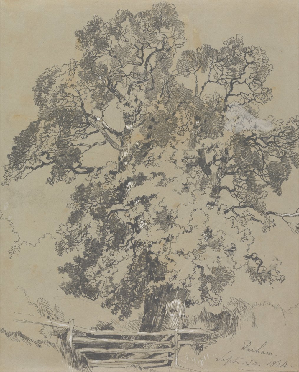 Parham, 30. september 1834 av Edward Lear
