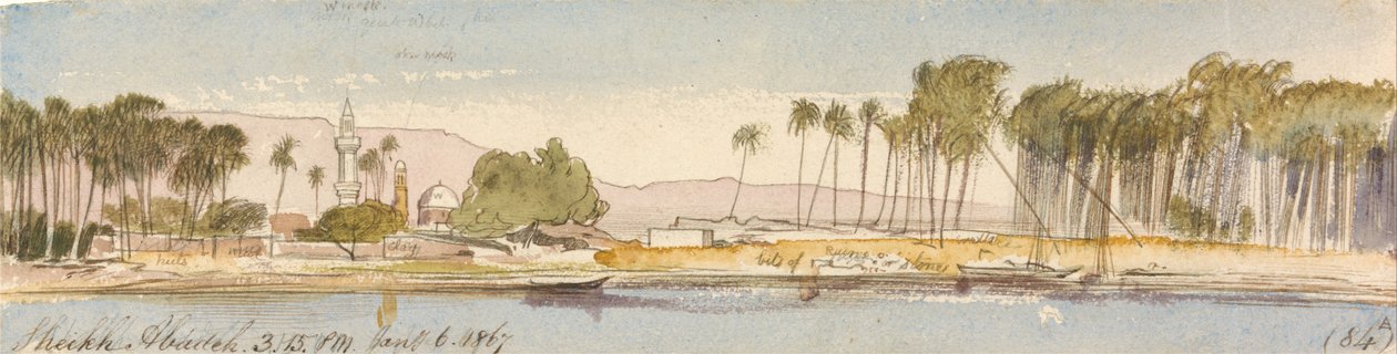 Sheikh Abadeh, 15-15, 6. januar 1867 (84) av Edward Lear
