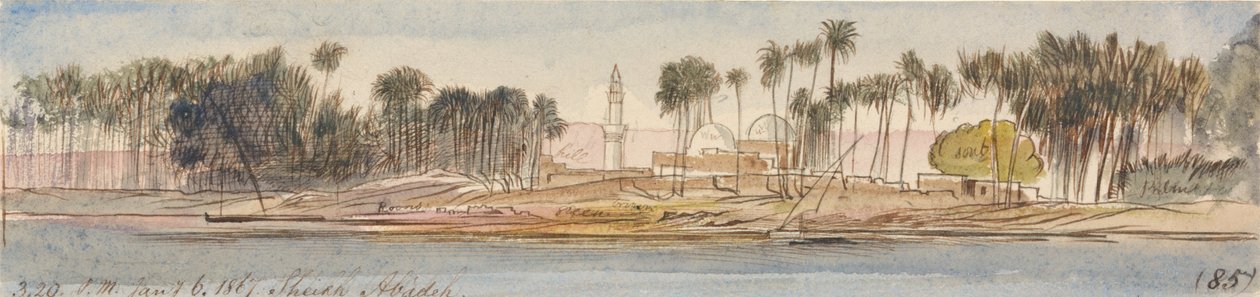 Sheikh Abadeh, kl. 15-20, 6. januar 1867 (85) av Edward Lear