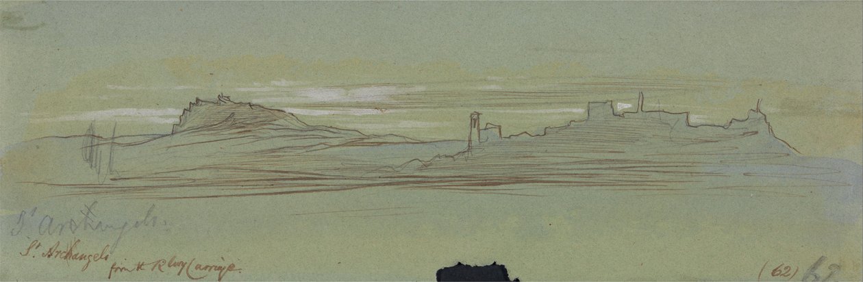 St. Archangelo, fra jernbanevognen av Edward Lear