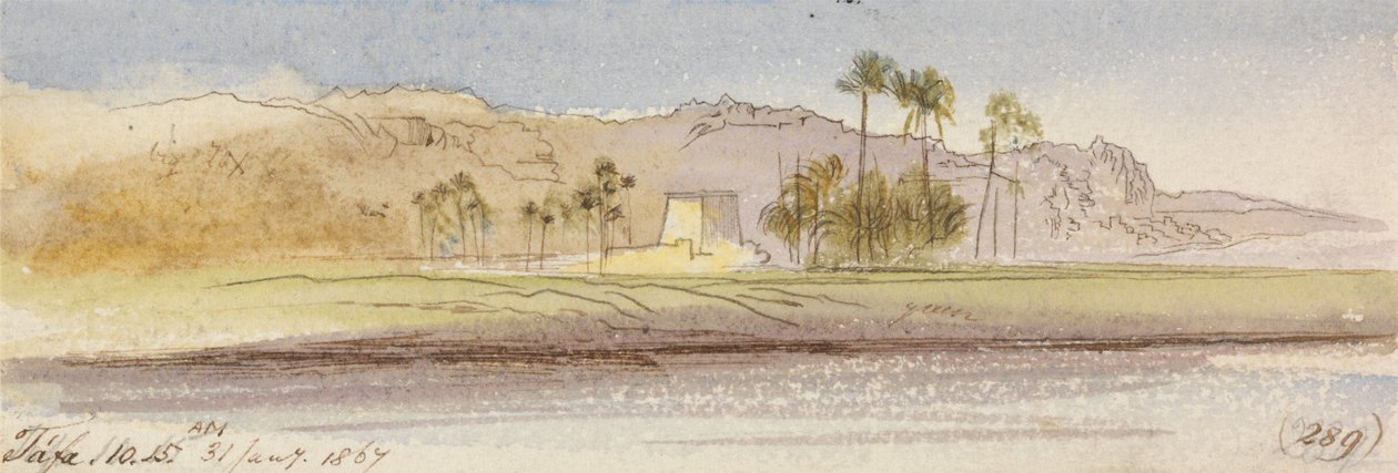Tafa, 10-15 am, 31. januar 1867 (289) av Edward Lear