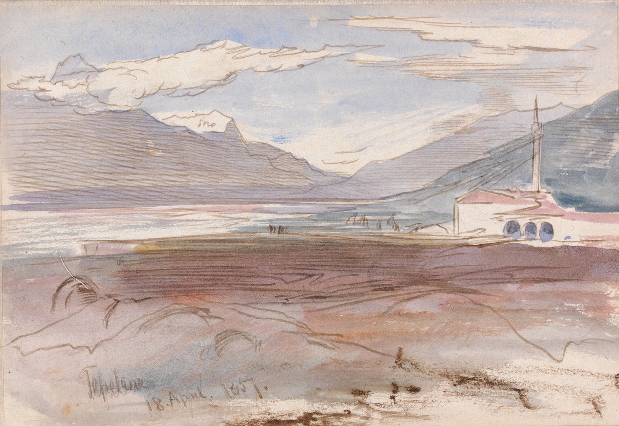 Tepelene, 18. april 1857 av Edward Lear