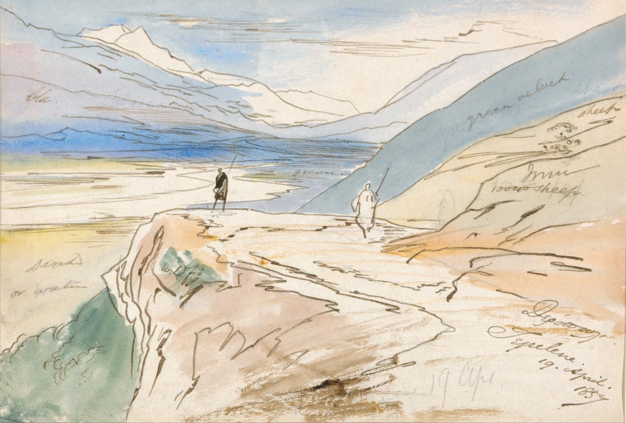 Tepelene, 19. april 1857 av Edward Lear