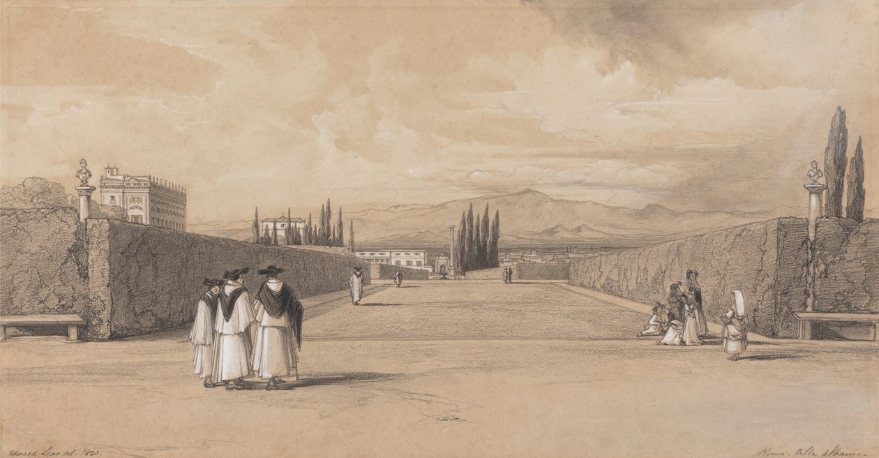 Hagen til Villa Albani av Edward Lear