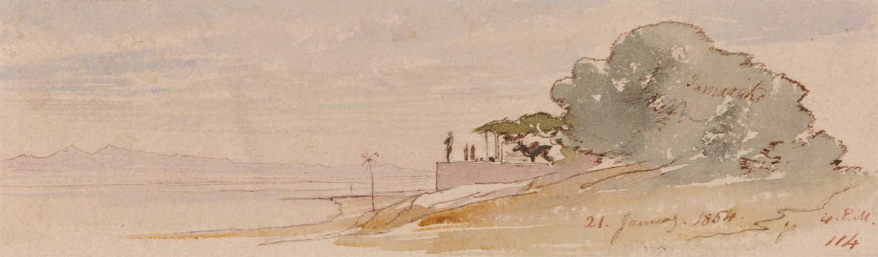 Theben av Edward Lear