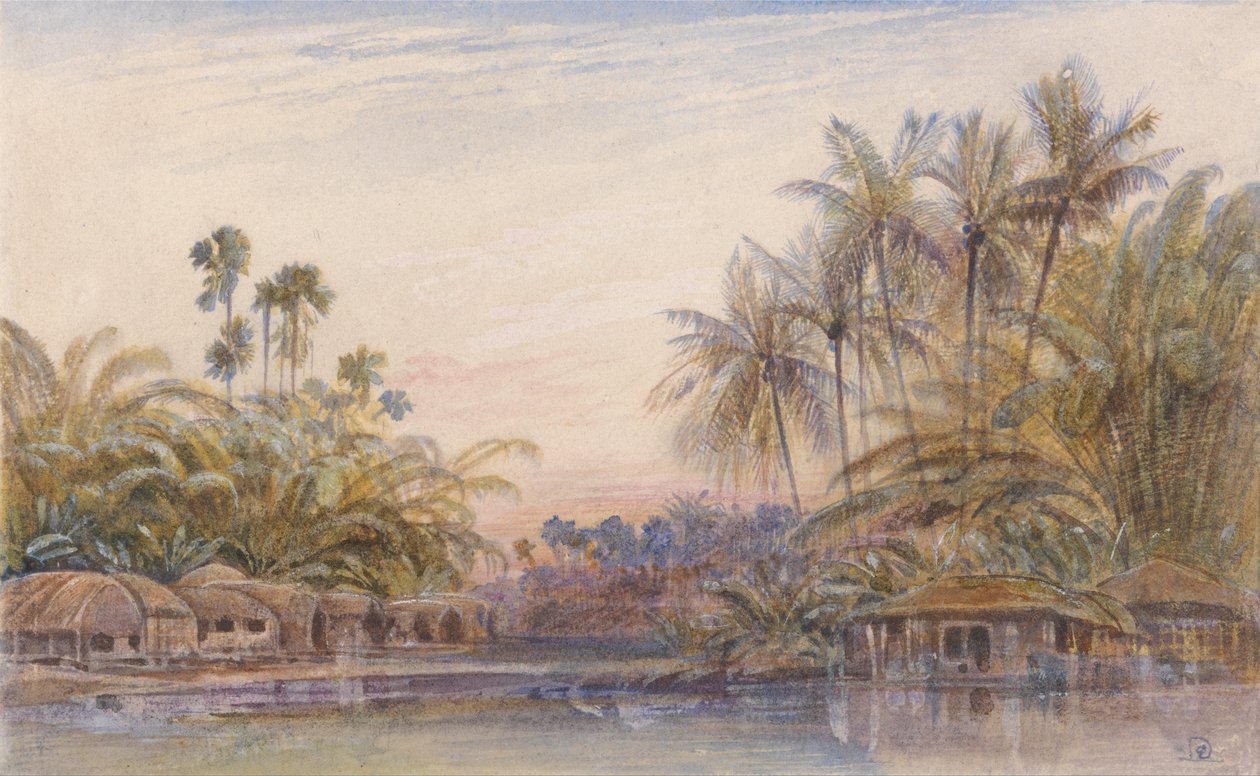Tollygunge, Calcutta av Edward Lear