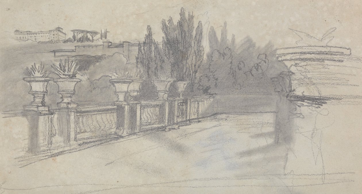 Villa Torlania, tidligere Villa Conti, Erascati av Edward Lear