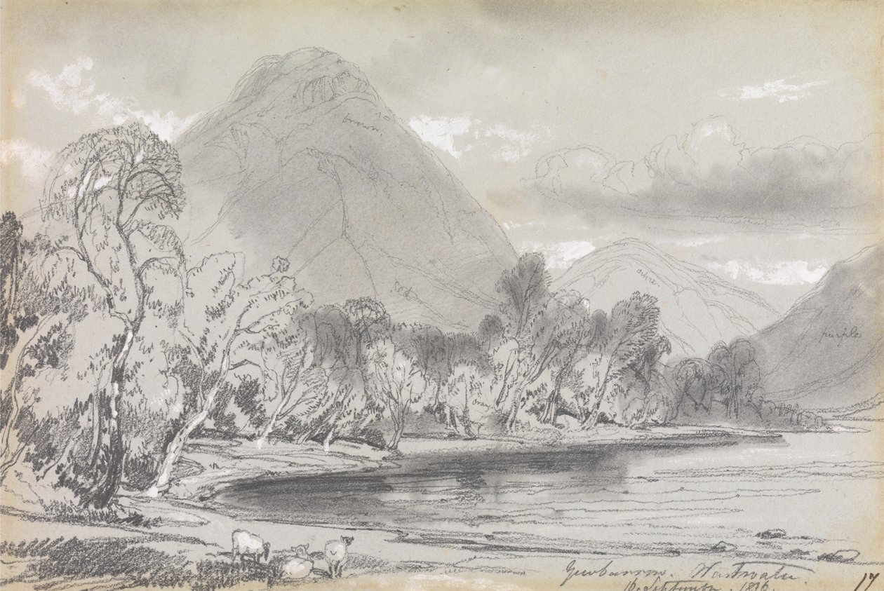 Yewbarrow, Wastwater, 16. september 1836 av Edward Lear