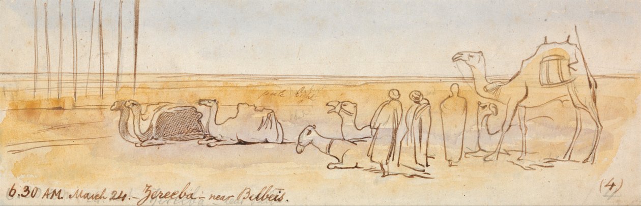 Zereeba, nær Belbeis av Edward Lear