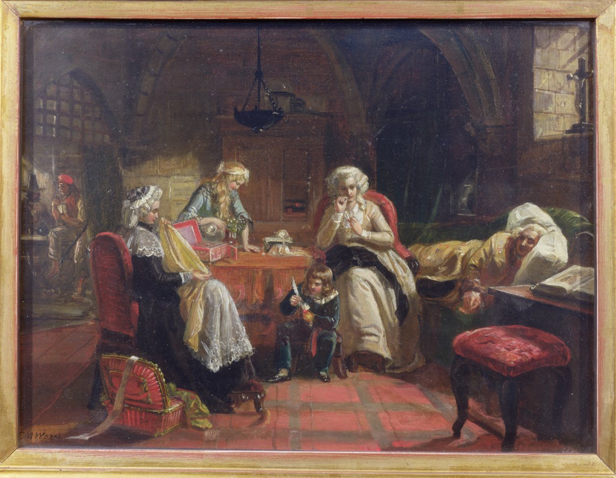 Kongefamilien i Frankrike i tempelet av Edward Matthew Ward