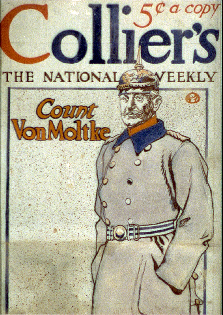 Grev von Moltke, forsiden av Colliers magasin, 1917 av Edward Penfield